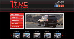 Desktop Screenshot of 1sttimeautosales.com