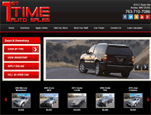 Tablet Screenshot of 1sttimeautosales.com